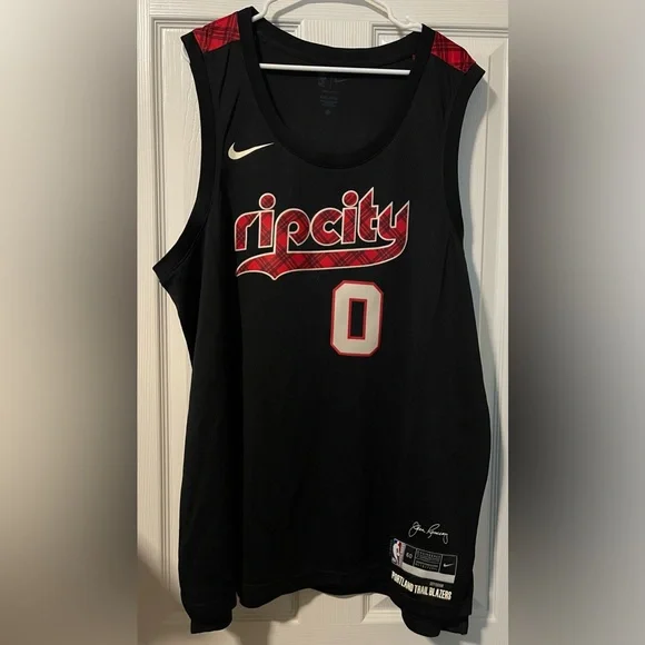 Nike Vaporknit Portland Trail Blazers Rip City Damian Lillard Jersey M, 3XL NEW